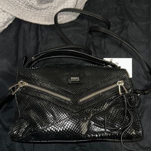 Brand new schutz leather snake bag